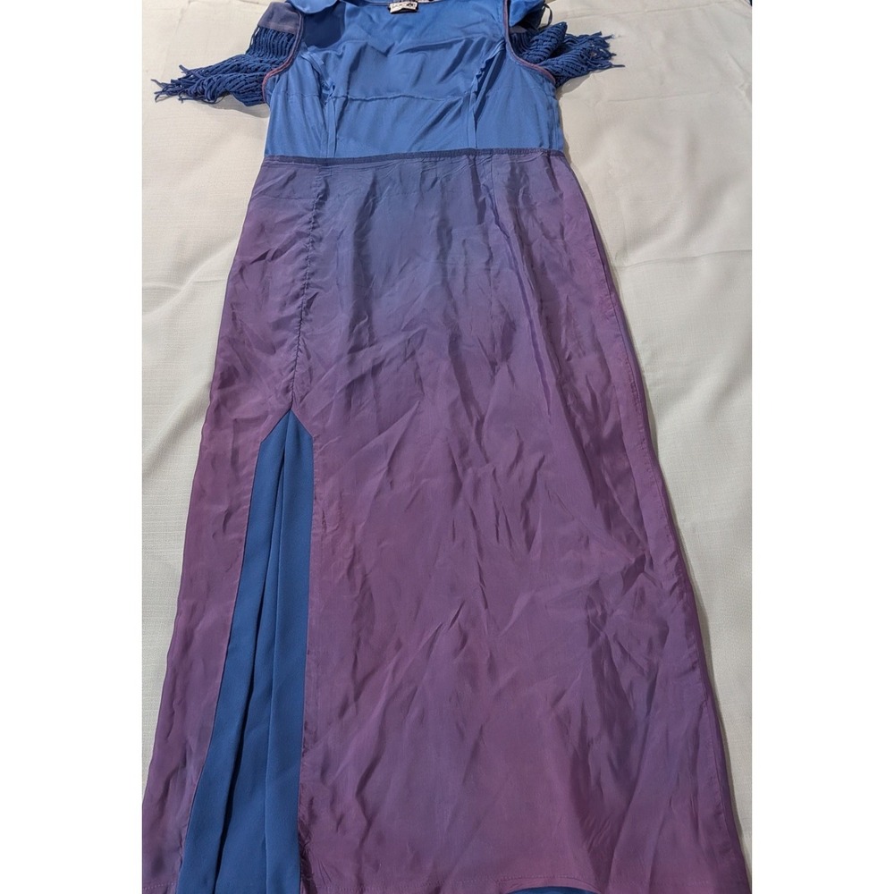 VTG Cattiva New York Lace Fringe Gown Mother Bride Wedding Guest Gatsby Sz 16W - Picture 7 of 9